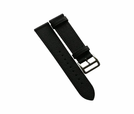 Black Epsom leather watch strap