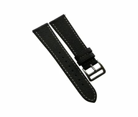 Quick Release Black Epsom Leather Watch Strap