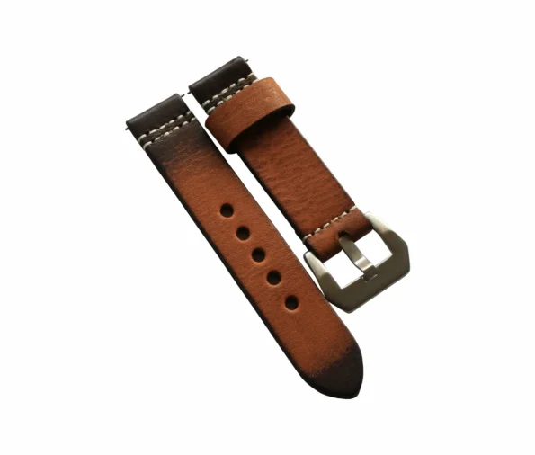 Vintage Brown Leather Watch Strap