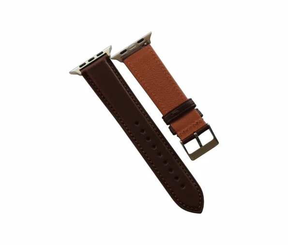 Chocolate Brown Leather Watch Band 01