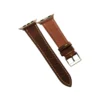 Italian Brown Leather Apple Watch Band 01