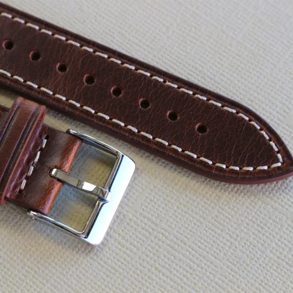 Italian Brown Leather Watch Strap