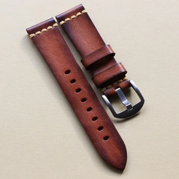 Italian Vintage Leather Watch Strap