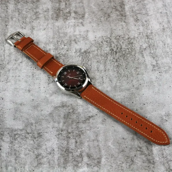 Brown Soft Italian Leather Watch Strap