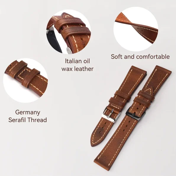 Italian-Brown-Leather-Watch-Strap