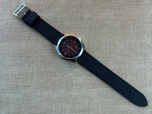 Black Epsom Leather Watch Strap