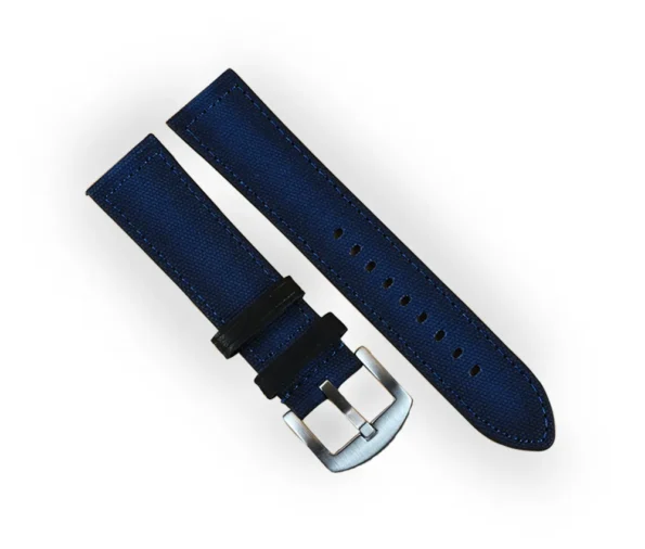 Blue Canvas Quick Release Watch Strap 20/22mm