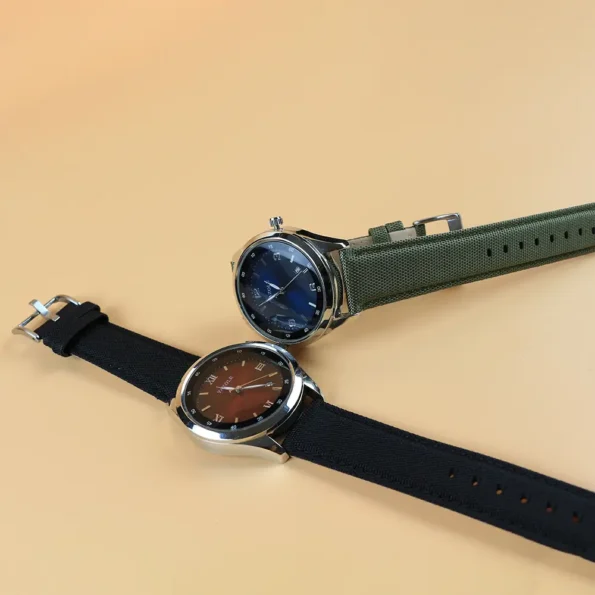 Both Colours Of Watch Straps Sailcloth