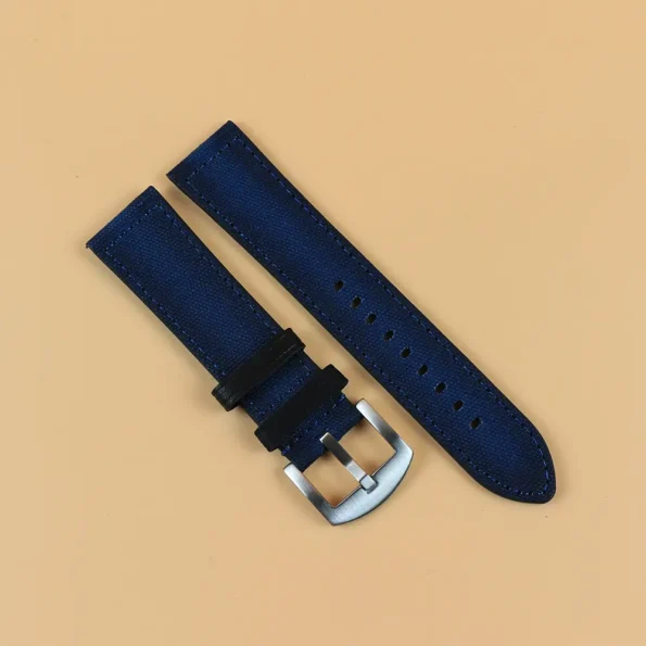 Blue Canvas Watch Strap